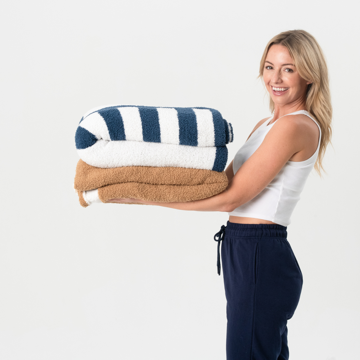 Microfeather Knit Throw Blanket (Oversized)