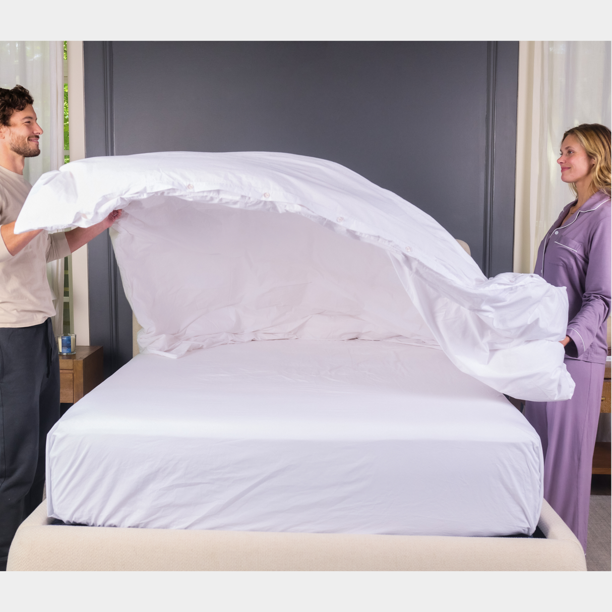 Smooth Sateen Cotton Bed Sheets