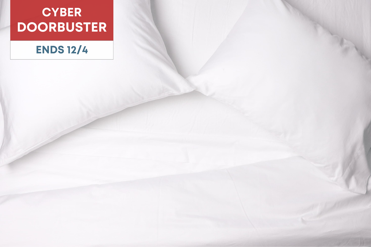 Crisp Percale Cotton Bed Sheets