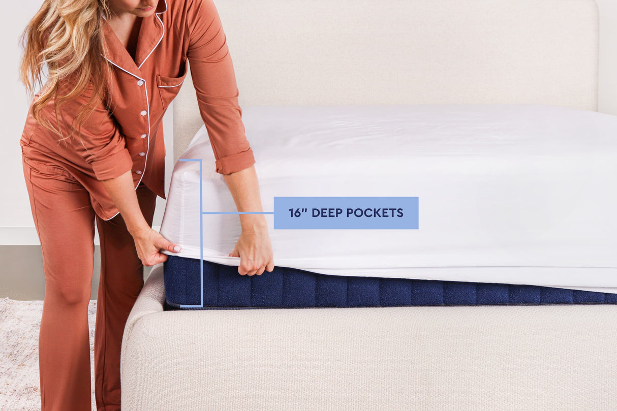 Crisp Percale Cotton Bed Sheets