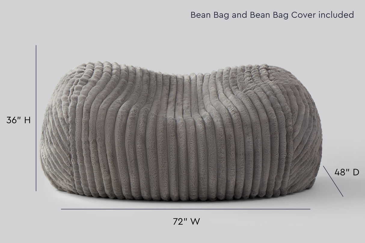 Grey (Faux Fur Corduroy)