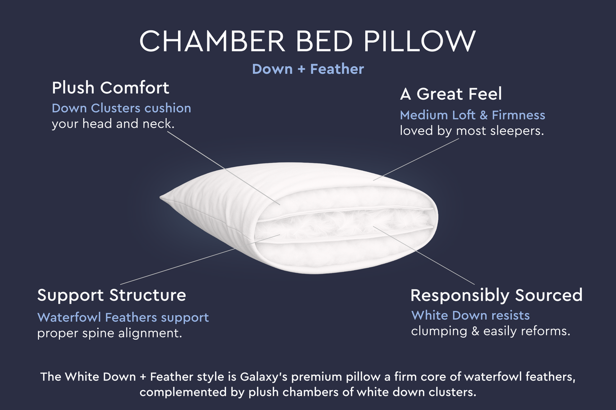 Cloud Fill Down Feather Pillow