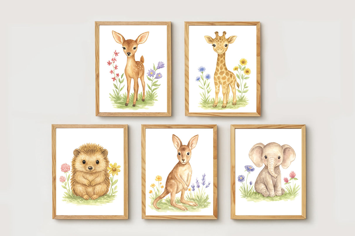Adorable Baby Animals Set of 5