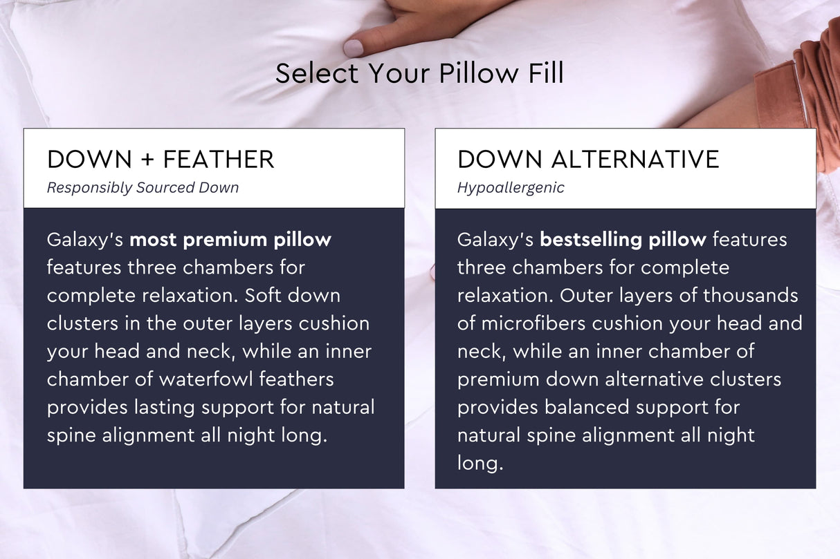 Cloud Fill Down Feather Pillow