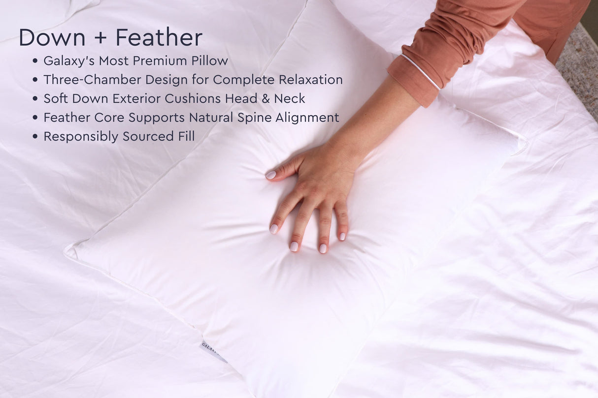Cloud Fill Down Feather Pillow