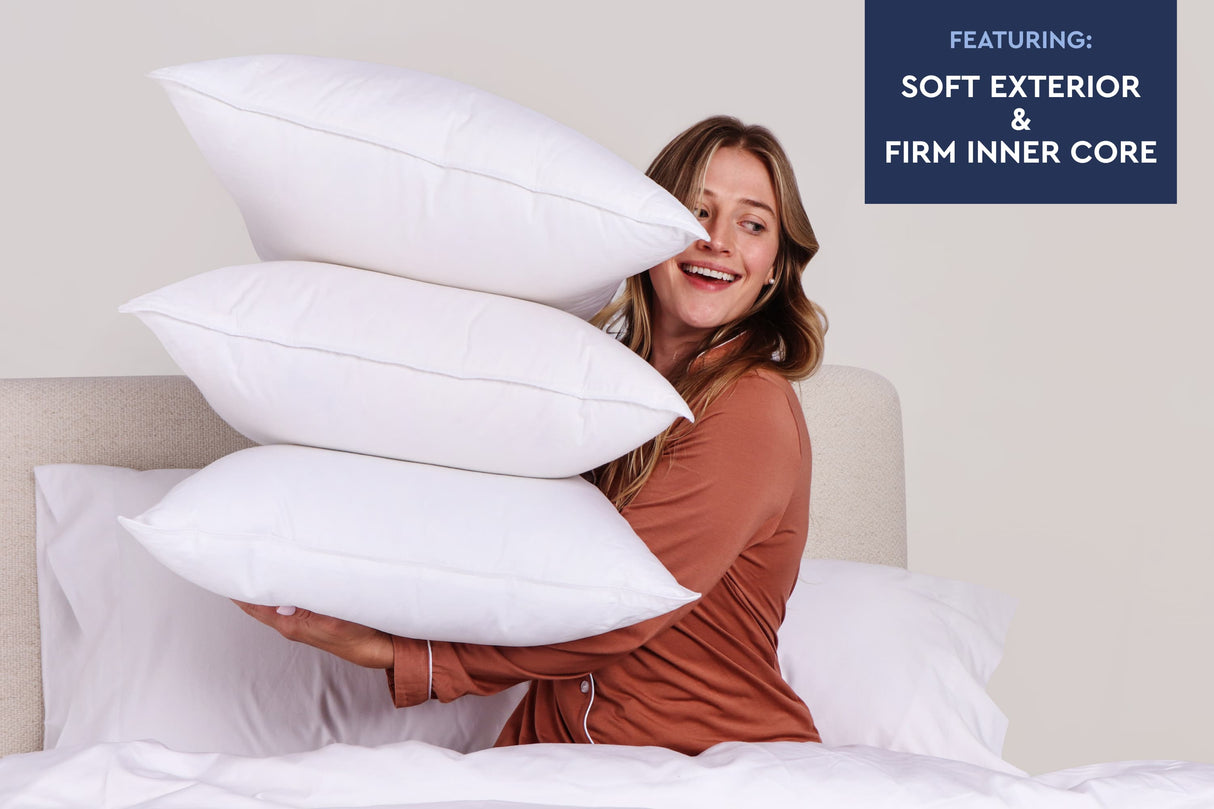 Down + Feather Chamber Pillow