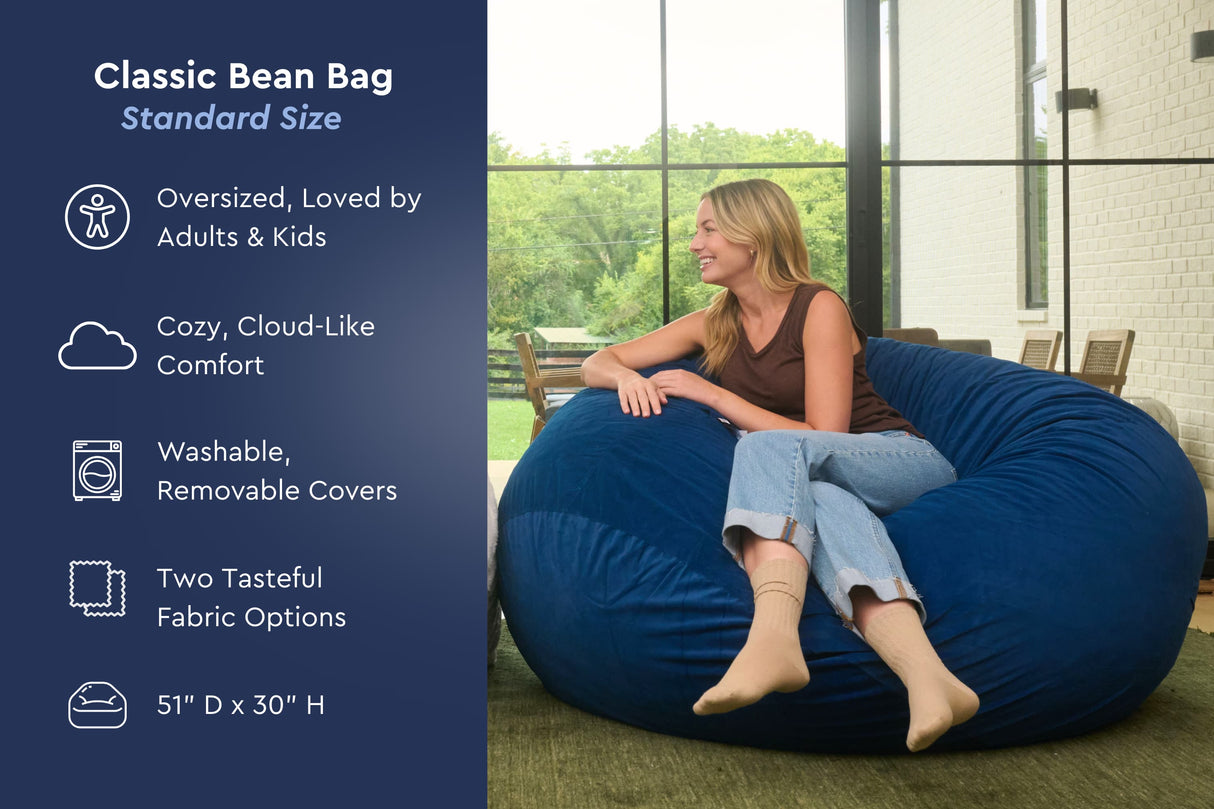 Classic Bean Bag Chair (Standard)