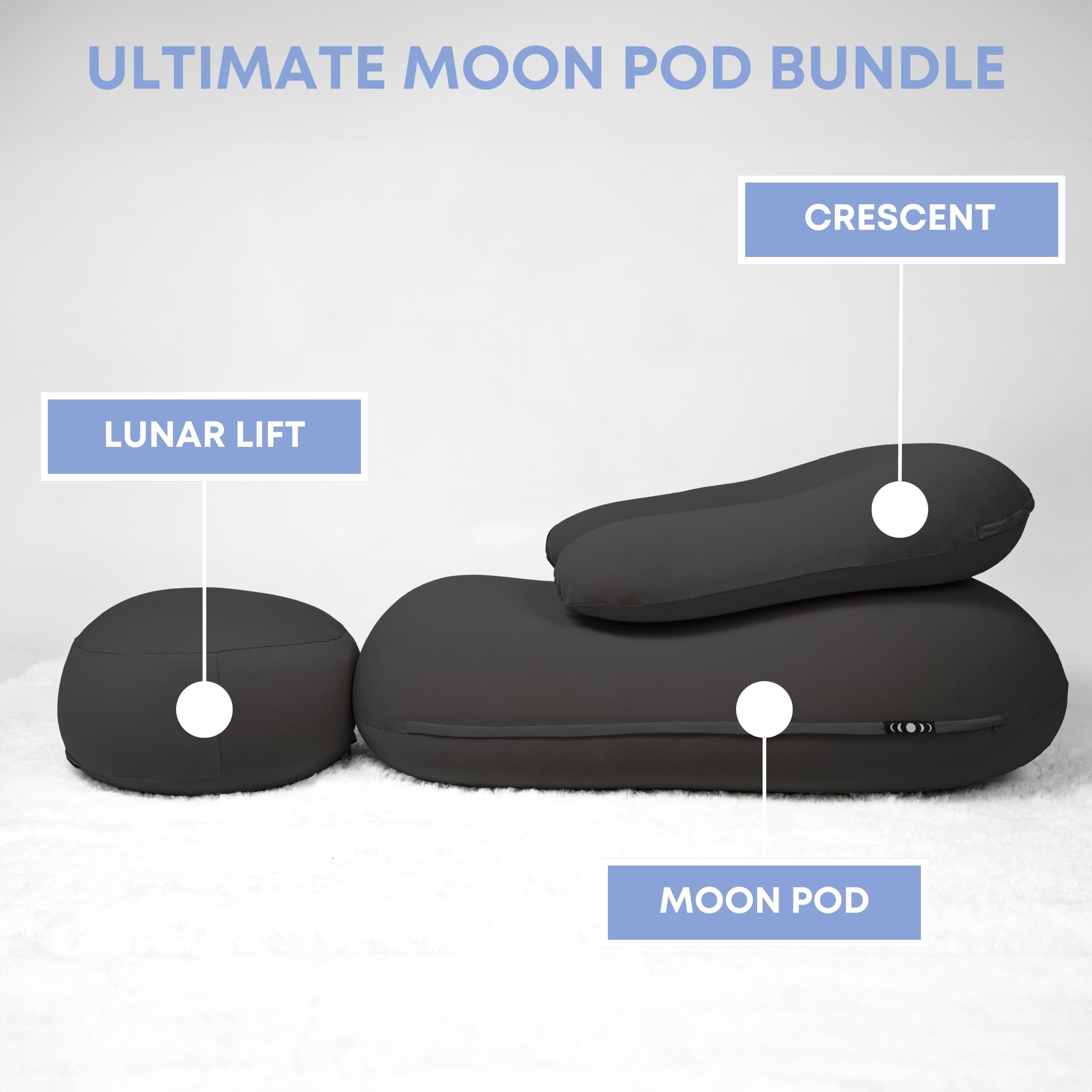 Moon Pod Bundle (Moon Pod + Backrest + Footrest) zero-gravity bundle