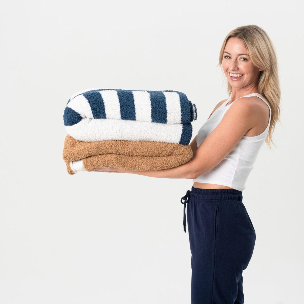 Microfeather Knit Throw Blanket