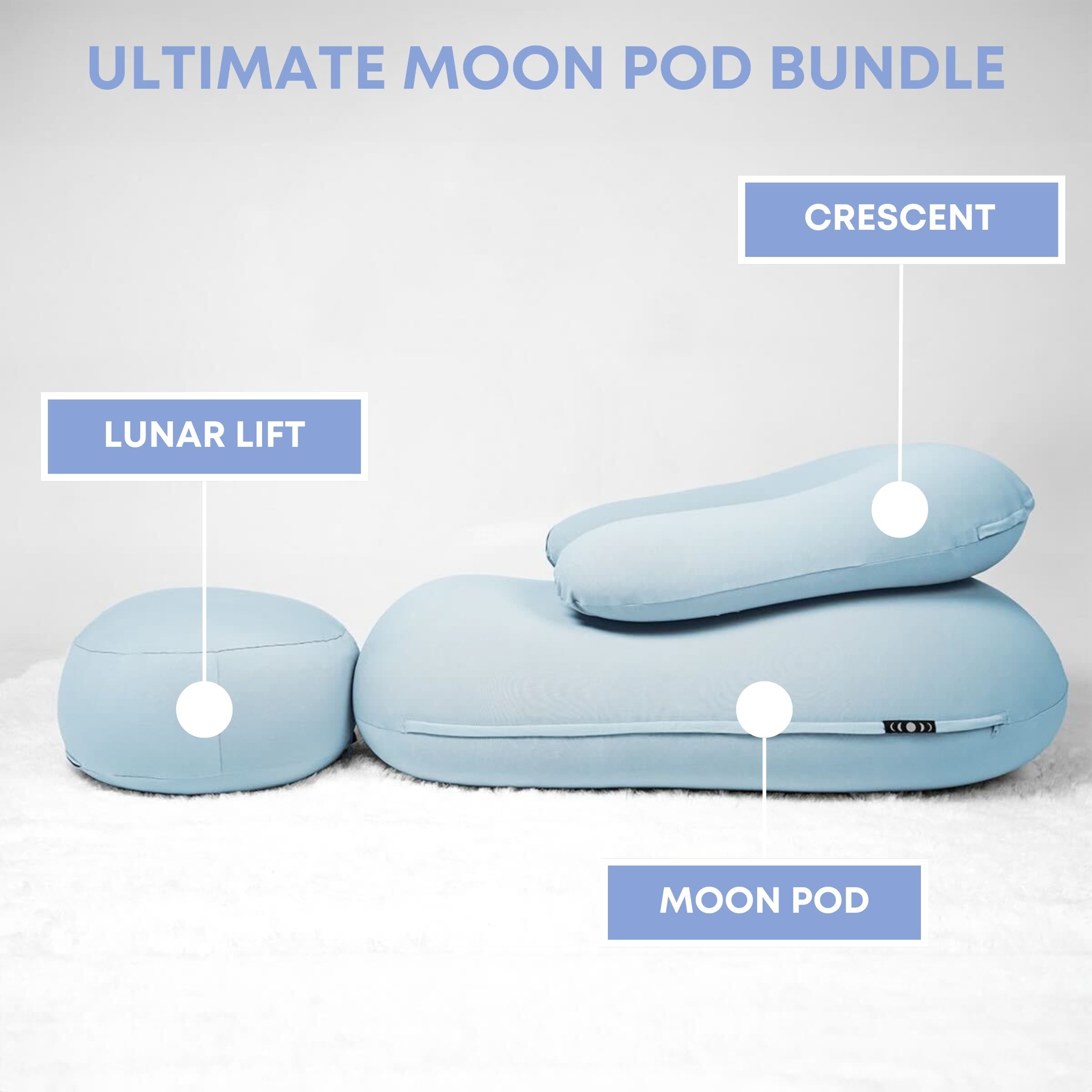 Moon Pod Bundle (Moon Pod + Backrest + Footrest) zero-gravity bundle