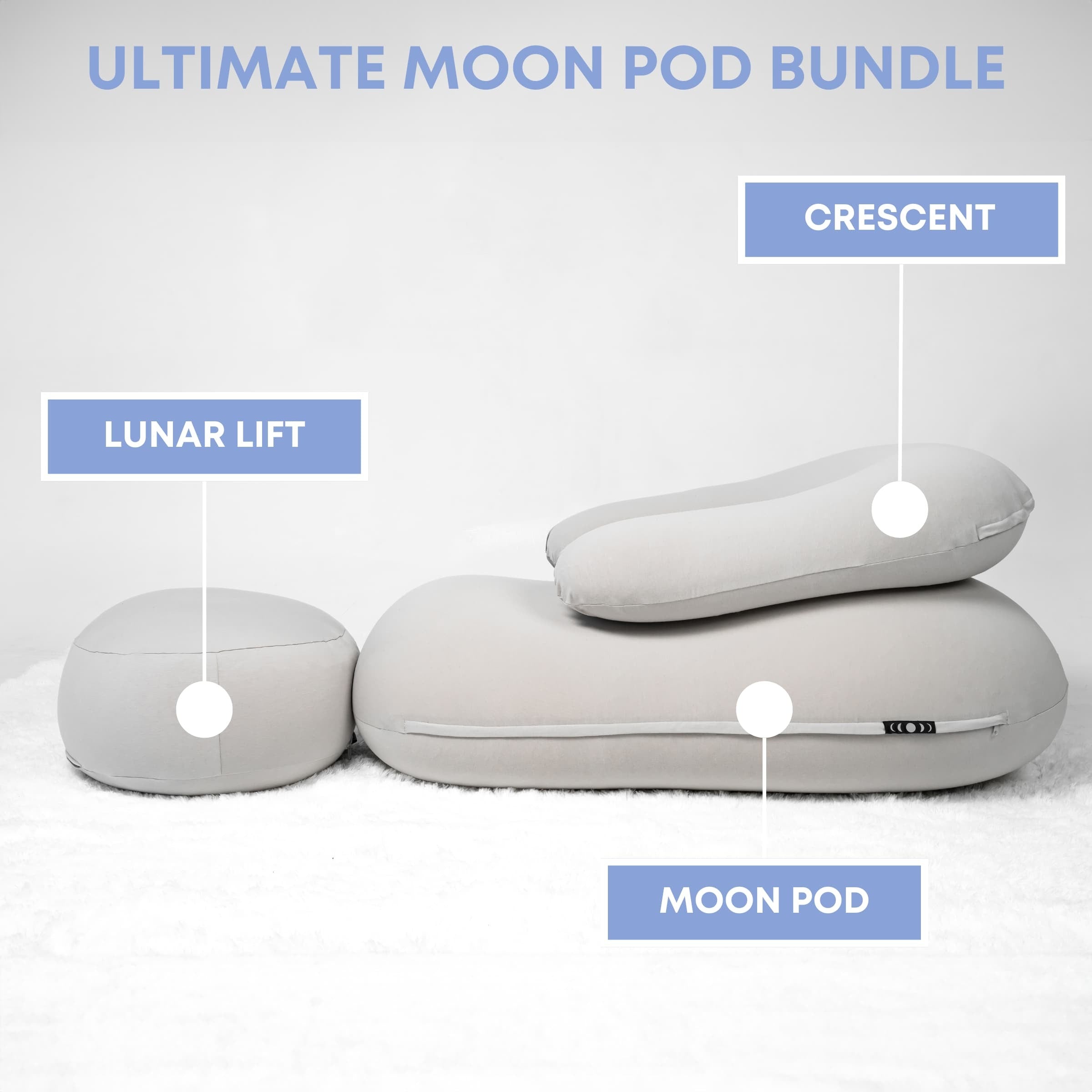 Moon Pod Bundle (Moon Pod + Backrest + Footrest) zero-gravity bundle