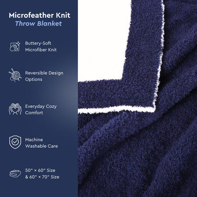 Navy / White Reversible Solid