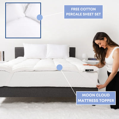 Moon Cloud Topper + Free Luxury Sheet Set bed sheets