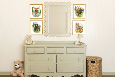 Wild Beasts Art Print, Framed (12" x 16")