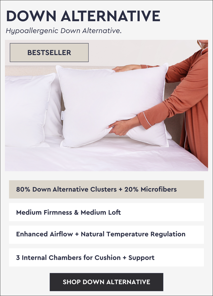 Down + Feather Triple Layer Bed Pillow
