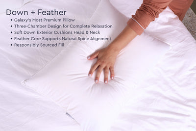 Down + Feather Chamber Pillow