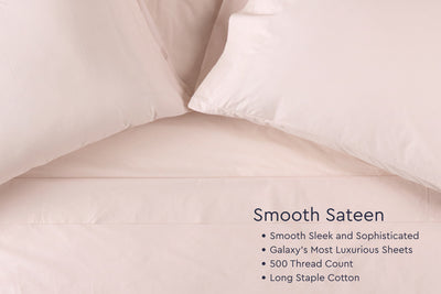 Smooth Sateen Cotton Bed Sheets