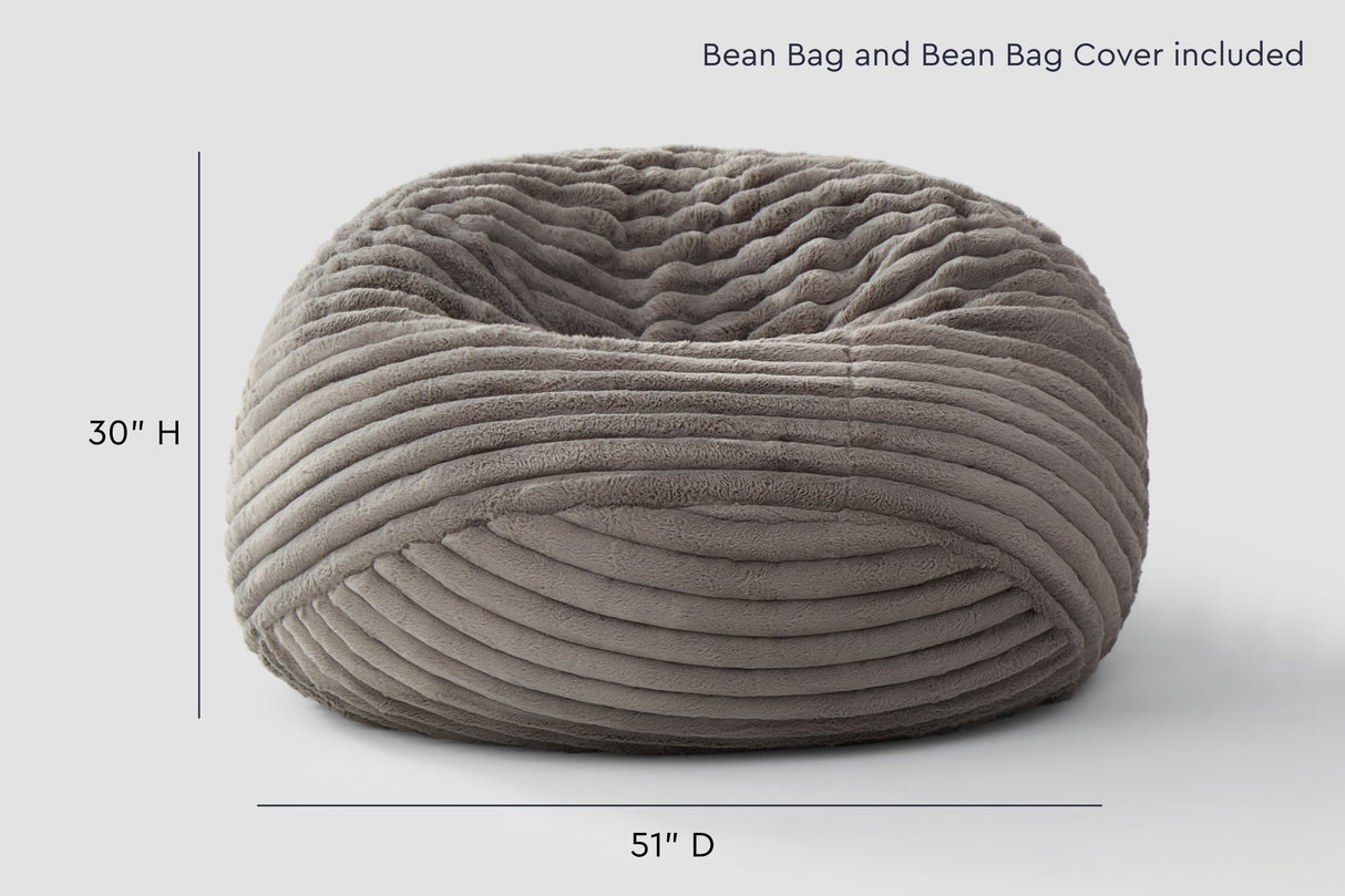 Grey (Faux Fur Corduroy)