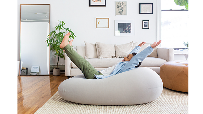 Microsuede Foam Giant Bean Bag Memory Living Room Chair Lazy Sofa Cover 5FT  TD | eBay